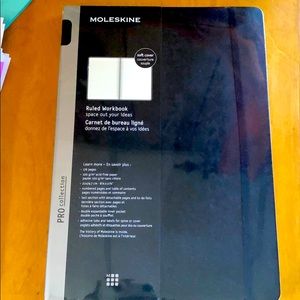 Moleskine Black Ruled Notebook workbook NEW